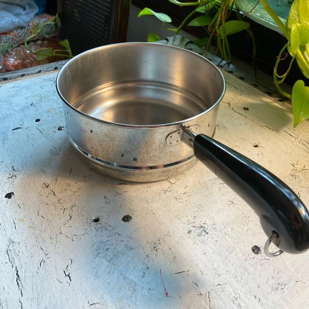 Revere Ware Upper Double Boiler Pan Stainless Steel
